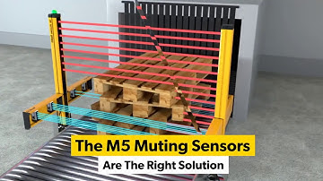 M5 muting sensors for muting safety light curtain - ReeR Safety