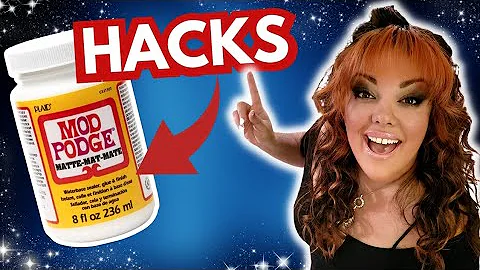 Try these GENIUS Mod Podge Hacks on your next DIY or craft  //  Easy craft hacks