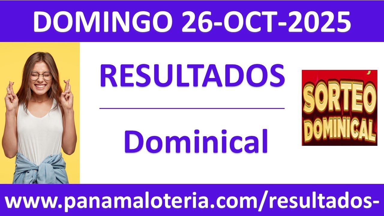 Resultado del sorteo Dominical del domingo 26 de octubre de 2025 - YouTube