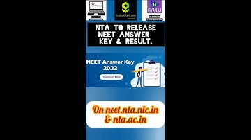 NEET RESULT AND ANSWER KEY 2022