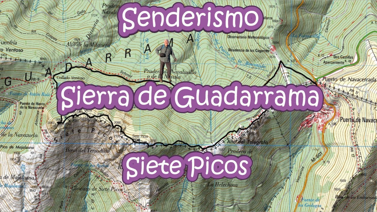 Ruta a Siete Picos-Collado Ventoso- Camino Schmidt. Senderismo y paisajes  Sierra de Guadarrama - YouTube