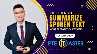 Most repeated PTE Listening Summarize Spoken Text questions 17/10-24/10/25