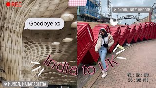 India to UK student vlog🌸 | Mumbai to London ✈️ |My first vlog |