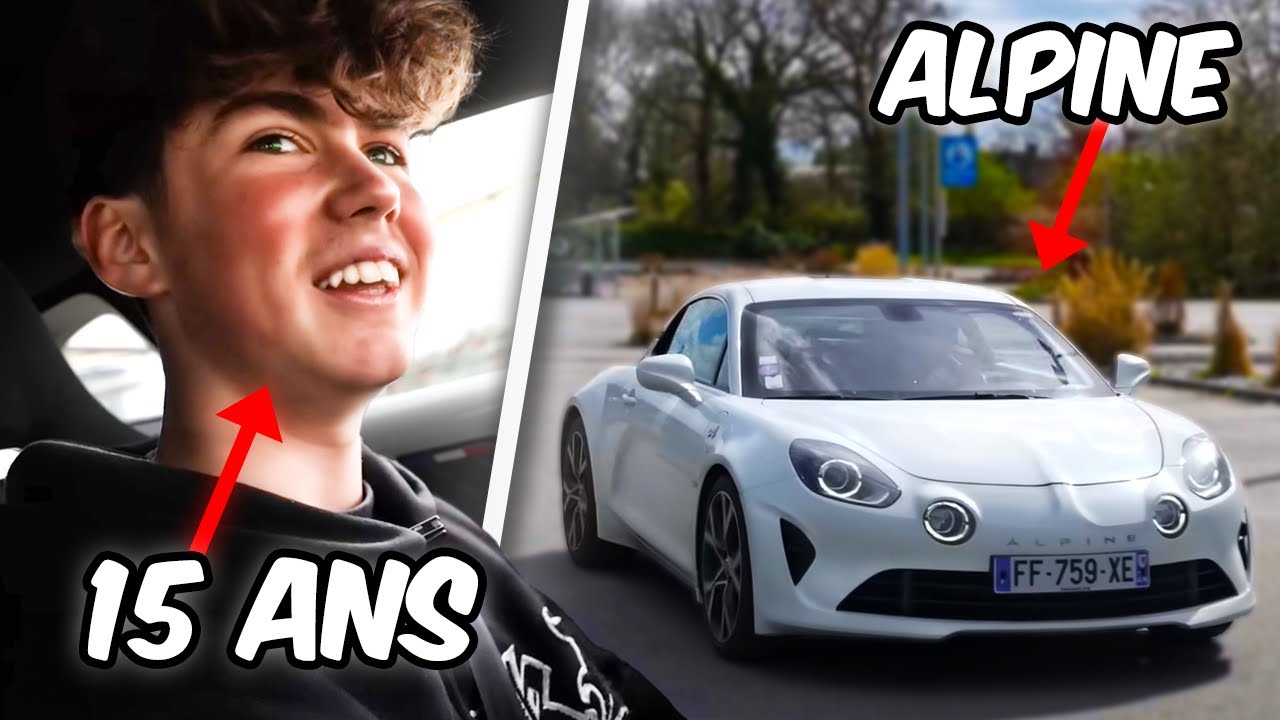 MON FRERE DE 15 ANS PILOTE L'ALPINE !