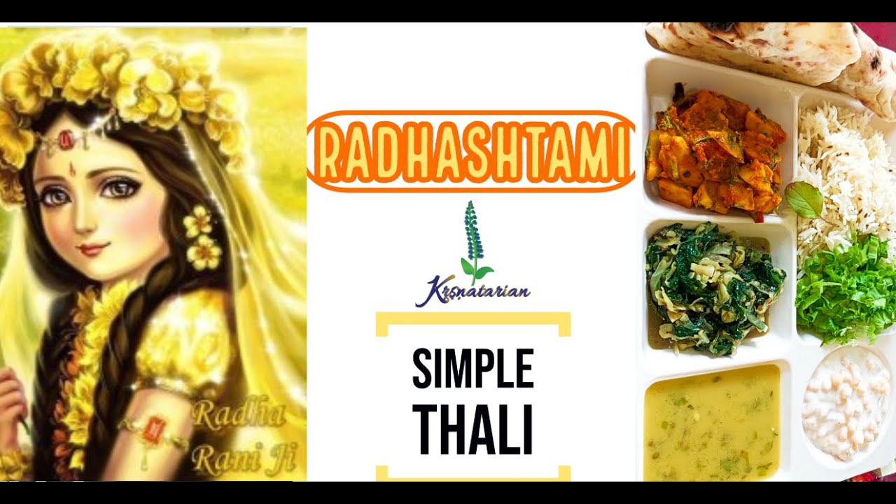 Simple Veg Thali Recipe | RADHASHTAMI SPECIAL | ISKCON Recipes | Braj | Sattvic Recipes