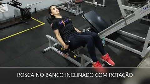 ROSCA NO BANCO INCLINADO COM ROTAÇÃO