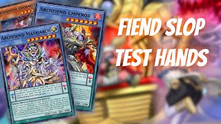 YuGiOh | Ethical Fiend Slop Test Hands! | October 2026 Format!