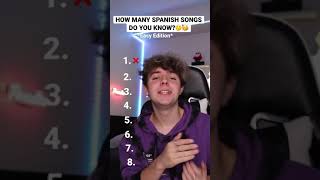 HOW MANY SPANISH SONGS DO YOU KNOW??🤨🥳 #viral #shorts #songtest screenshot 2