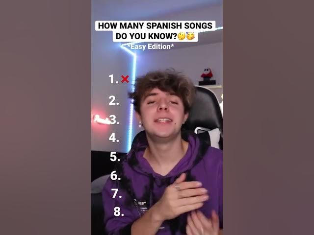 HOW MANY SPANISH SONGS DO YOU KNOW??🤨🥳 #viral #shorts #songtest