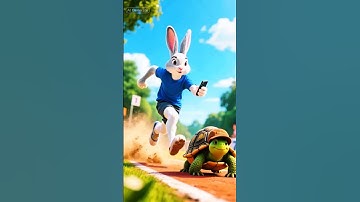 rabit 🐇and tortoise 🐢 story #ai #rabbit #tortoise #aivideo #animals #story