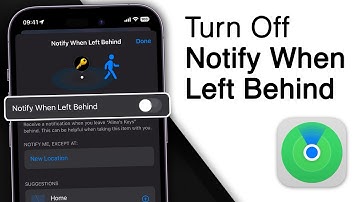 How to Disable Notification When an Item is Left Behind [Find My]