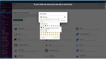 how to set status in slack when you are working from home