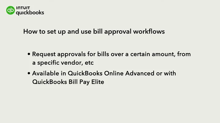 New 2025 QuickBooks Online Tutorial - How to set up and use bill approval workflows