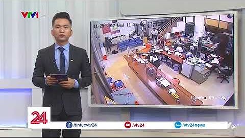 Video tên cướp nổ súng bắn bảo vệ, cướp ngân hàng Agribank - Tin Tức VTV24