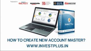 Create New Account Master on Invest Plus (Tutorial)| Invest Plus Software screenshot 1