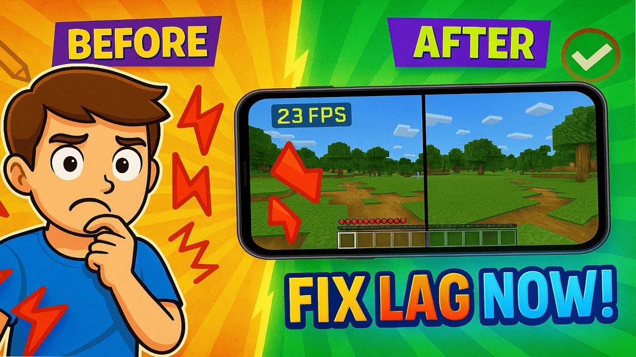 Minecraft Pocket Edition LAG FIX Boost Your FPS NOW on iOS & Android ...