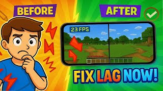 Minecraft Pocket Edition LAG FIX Boost Your FPS NOW on iOS &amp; Android