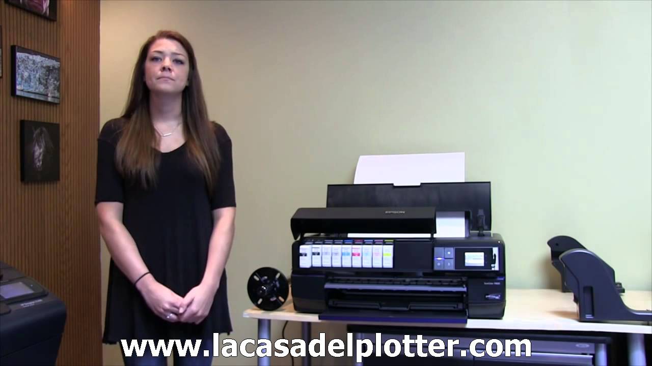 EPSON SureColor P800 Plotter - YouTube