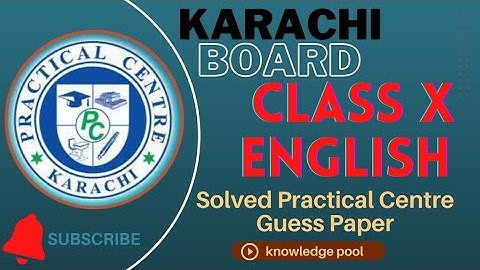 Class X English | Solved Practical Centre Guess Paper | BSEK | 10th English Important topics