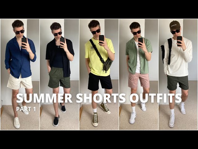 12 Summer Shorts Outfit Ideas Part 1, Cargo & Chino Shorts