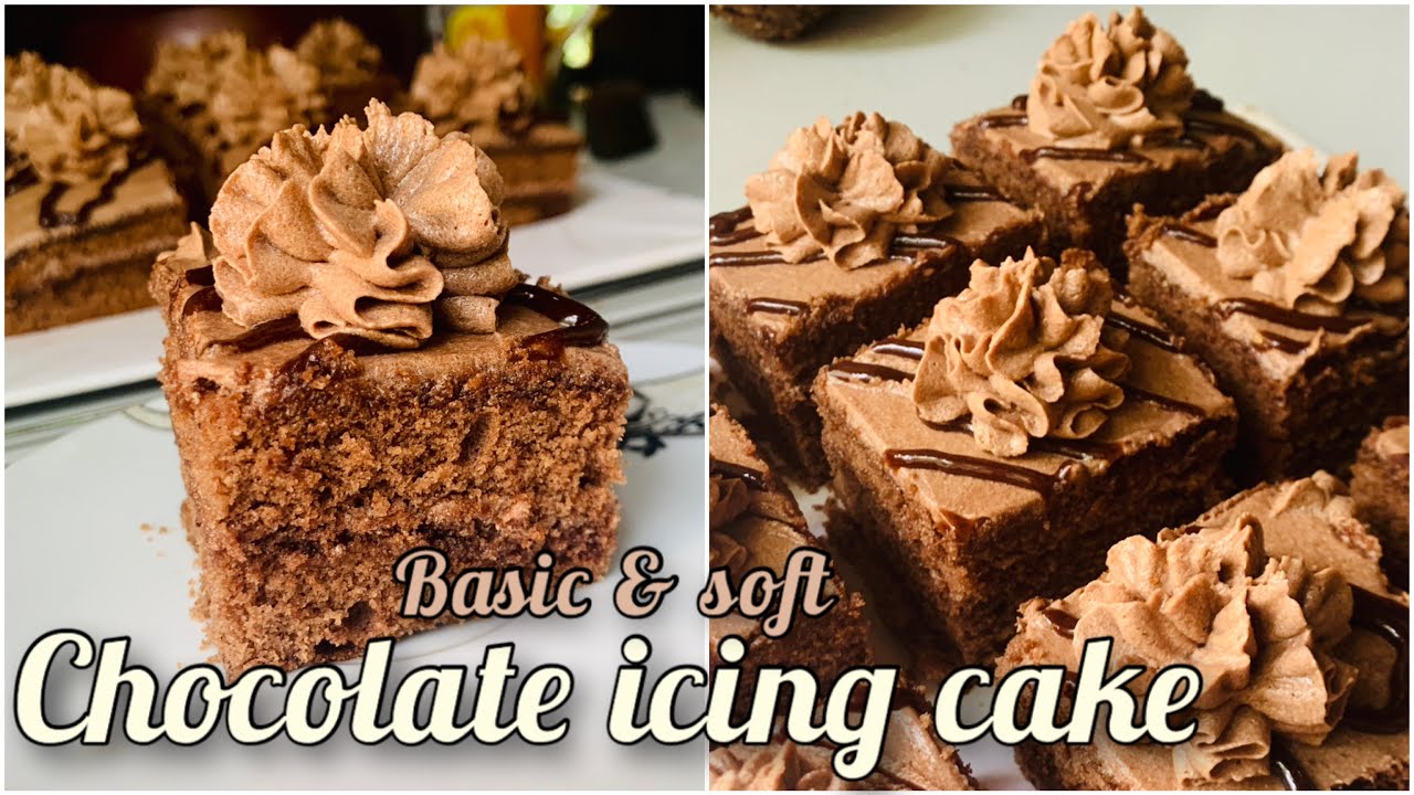 Perfect chocolate icing butter-cake| பேக்கரியில் செய்வது போல சாக்லேட் ஐசிங் கேக்|චොක්ලටි කේක් හදමු