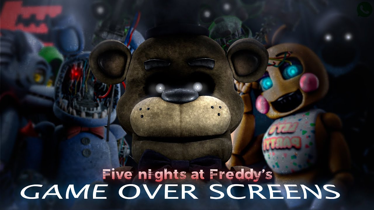 [FNAF/COLLAB] Game Over Screens (Arkham Knight Style)