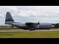 Prop contrails and engine smoke: Royal Netherlands Air Force C-130H Hercules G-781 flying again