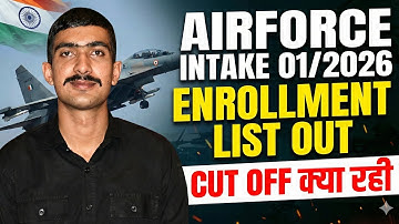 Airforce Enrollment List 01/2026 आ गयी! 😲 Cut Off क्या गया? Check Your Name Now