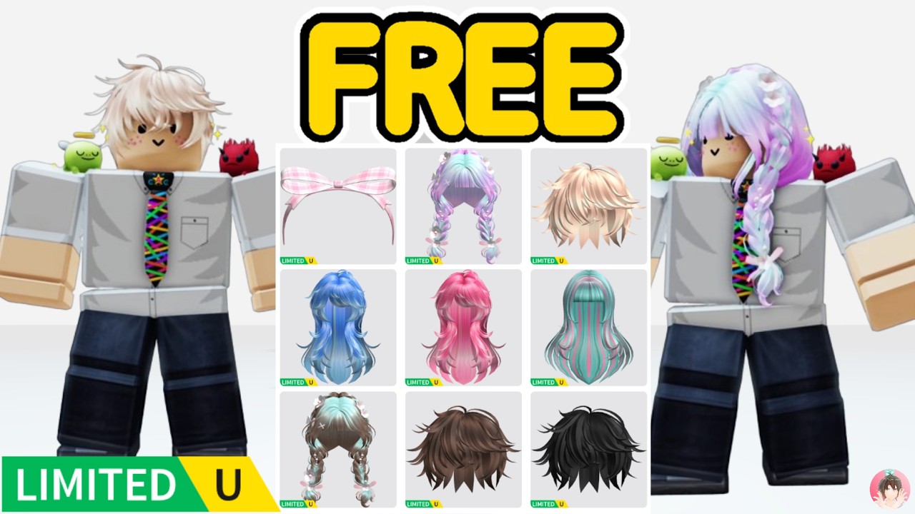 Roblox : ? 茶色の混乱した男子ヘアなどのアイテムを無料でゲットする 