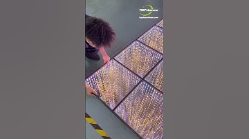 Quick setup, instant glow! Your 3D LED dance floor is ready in a flash! ⚡#LEDDanceFloor #Shorts #led