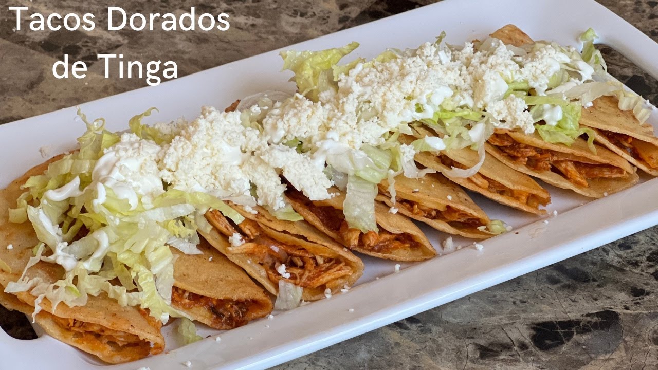 Tacos Dorados de Tinga *FACIL Y RAPIDO!* 😍 YouTube