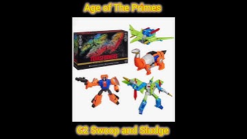 Transformers Age of the Primes G2 Swoop and Sludge #transformers #g2 #swoop #sludge #dinobots