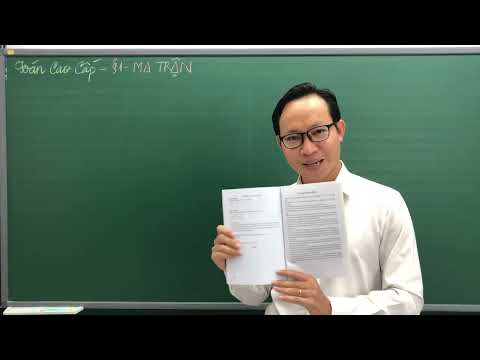 TOÁN CAO CẤP - MA TRẬN - THẦY KENKA - youtube