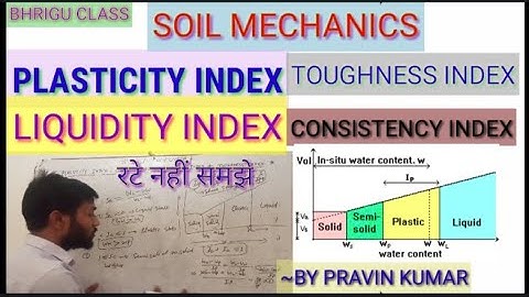 Consistency limit, Plasticity Index, Liquidity Index, consistency Index and Toughness Index..