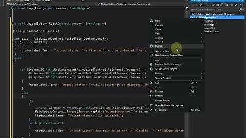 How to upload file in asp net using c# - fileupload control in asp net