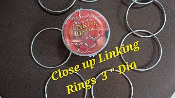 Close up Linking Rings 3 " Dia( Set of 8 )#patilmagic #patilmagicshop ##closeupmagician #magician