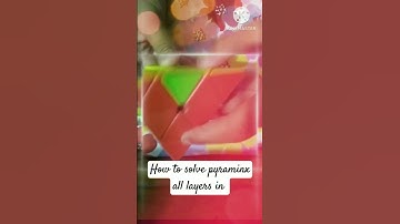 #pyraminx ..... How to solve all layers of pyraminx cube in 40 second......by Rahulk_jcubesolver