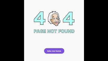 UI 404 Page Animation