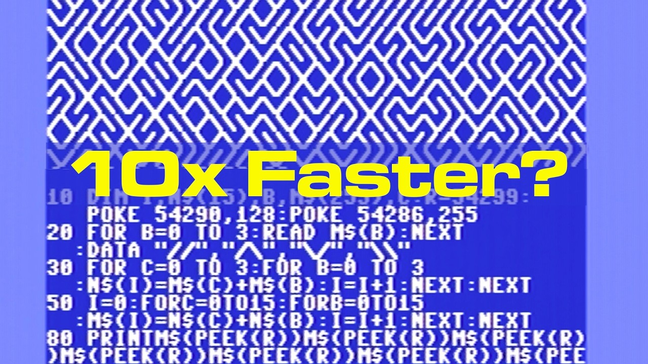 トッシーページ C64 Maze Speed: 8-Bit Show And Tell Pushes 10 PRINT Faster - The