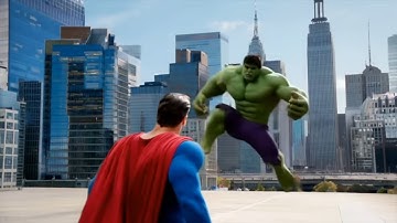 Superman Vs Hulk - My First AI Movie