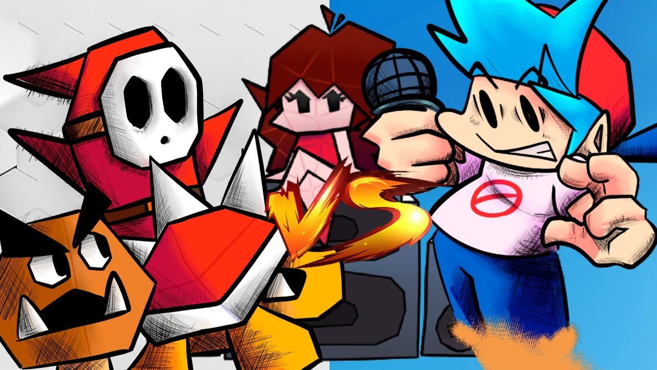 Friday Night Funkin' VS Paper Mario The Origami King SEMANA COMPLETA