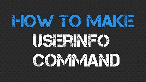 How to make Userinfo Command on android || BOT CODES TUTORIAL