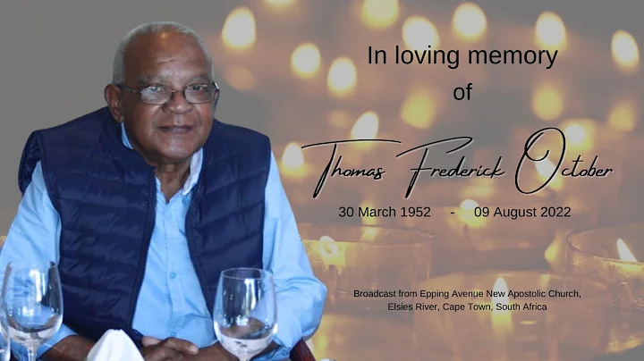Funeral service of Thomas Frederick October - Satu...