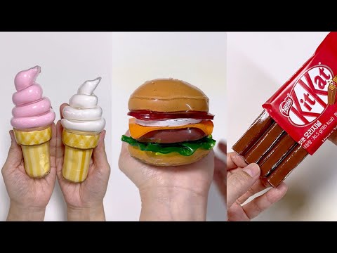 실리콘 테이프 🍦🍔🍫🥨 말랑이 만들기! (아이스크림,햄버거,초콜릿,프레첼)