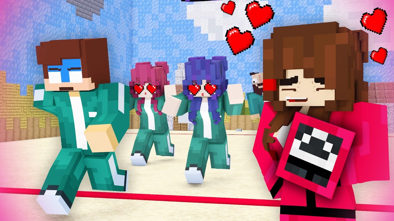 🔥Squid Game Challenge JJ and JJ Sister - Minecraft Animation JJ & Mikey