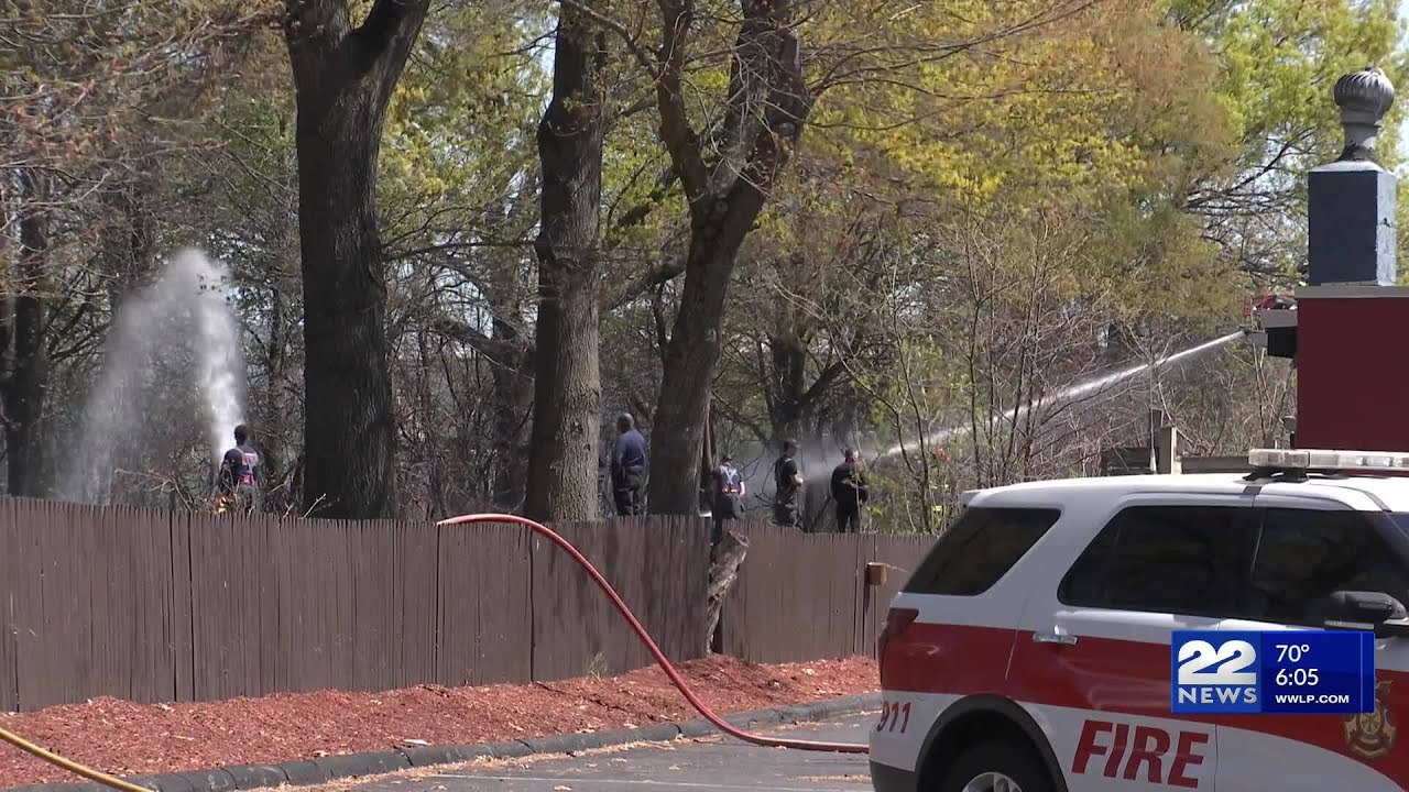 Springfield crews contain brush fire on Bay Street - YouTube
