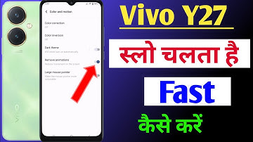Vivo y27 mobile slow chalta hai fast kaise kare / how to fast vivo y27 / Vivo y27 slow chalta hai