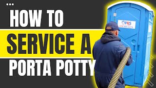 How to Service a Portable Restroom 2024