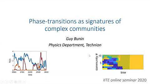 Guy Bunin - Phase-transition...  as signatures of ...