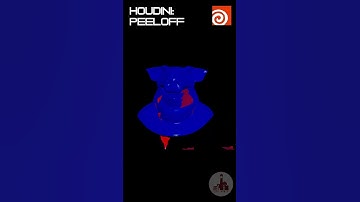 HOUDINI: PEEL OFF| 3D, VFX, Animation , Dynamics and Simlation  Lessons| QizilMinor